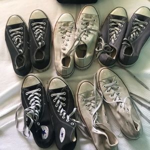5 pairs of converse